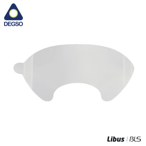 Protector de visor BLS K-19 para piezas faciales de cara completa BLS Serie 5000 (paquete de 5 unidades)