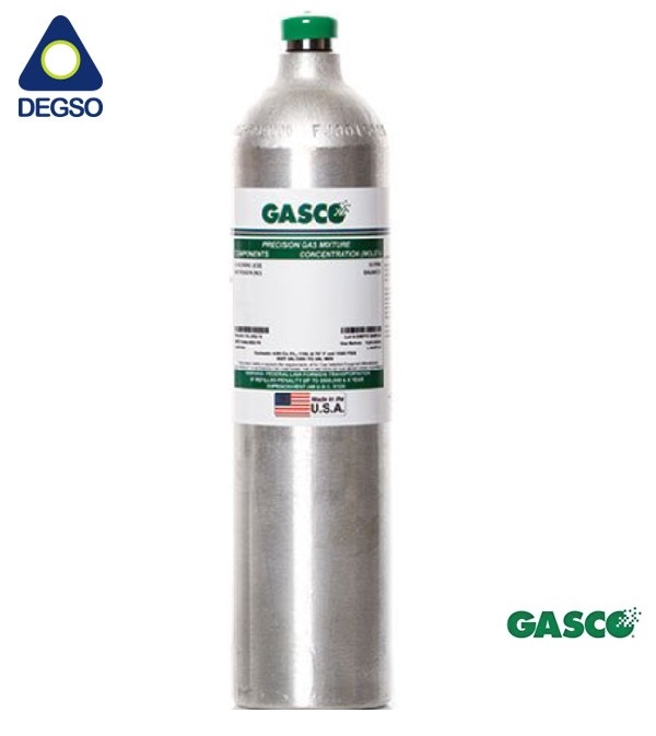 Gas de Calibración de 58 litros, Cl2, 10 ppm