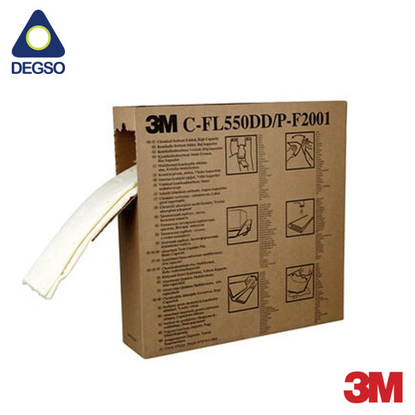 Rollo absorbente plegado para químicos 3M™ C-FL550DD (rollo plegado de 5 pulgadas x 50 pies)