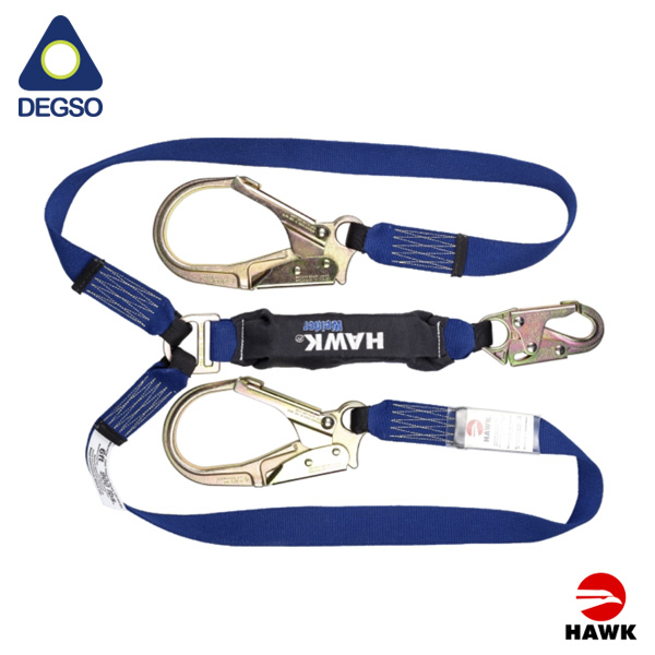Eslinga de vida de doble brazo de kevlar, 1,8 m. ANSI Z359.13-2013