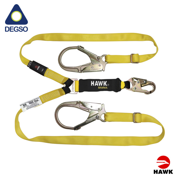 Eslinga de vida de doble brazo regulable, (1,35 m a 1,8 m.) ANSI Z359.13-2013
