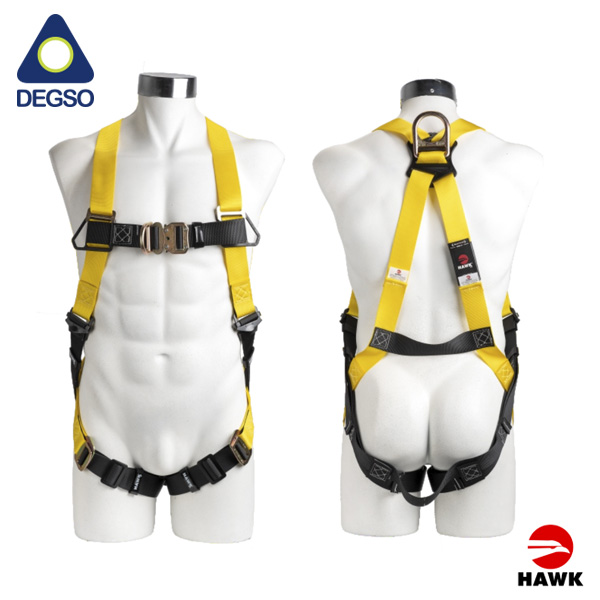 Arnés 2 anillos en H con hebilla de ajuste rápido en pecho HAWK® 451P