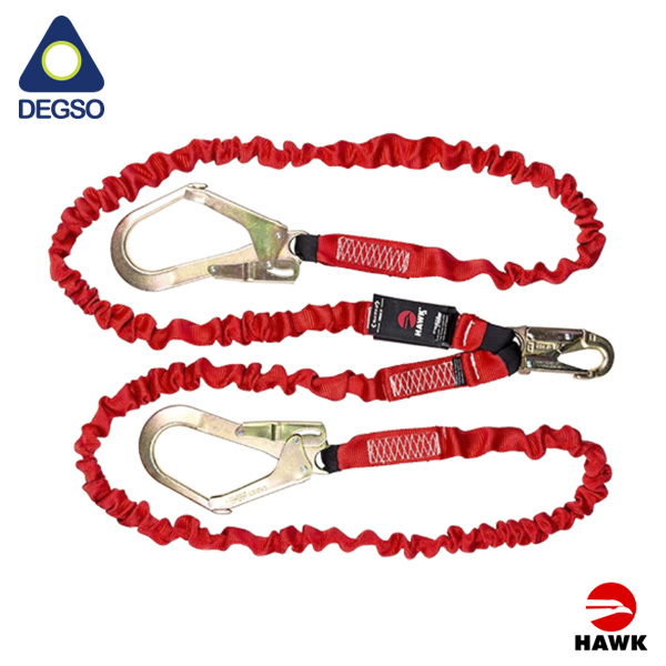 Línea de vida doble brazo elastizada de 1,8 m. HAWK® 671PC-6FT (ANSI)