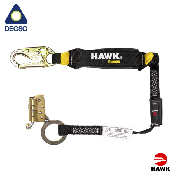 Arrestador de caída de 0,90m para cuerda de 5/8" con paquete absorbedor HAWK® 601CSCN (ANSI)