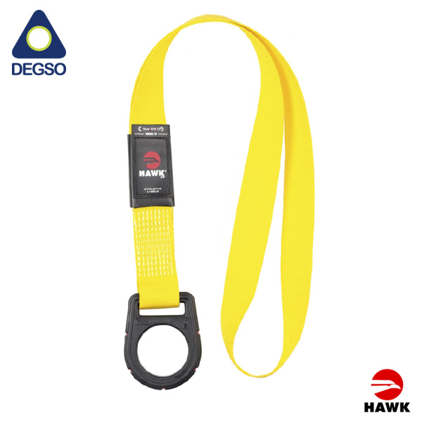 Eslinga de anclaje con anillo D dieléctrico en un extremo