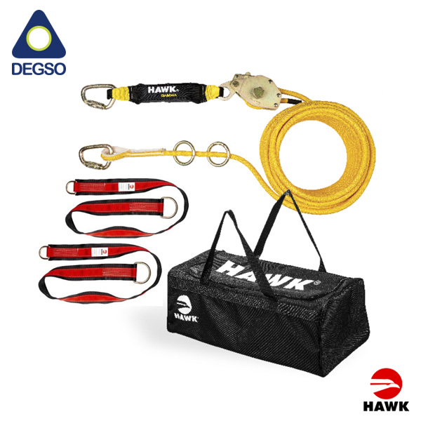 Kit de línea de vida horizontal HAWK® KC H03-75FT