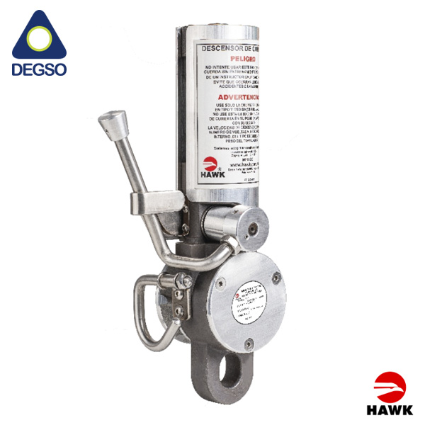 Descensor automático antipánico para cuerdas de diámetro  7/16&quot; y 1/2&quot; (cuerda estática o semi-estática) HAWK® DA