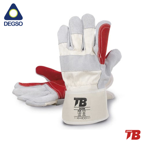 Guante de cuero con refuerzo mecánico y térmico calor 202RB