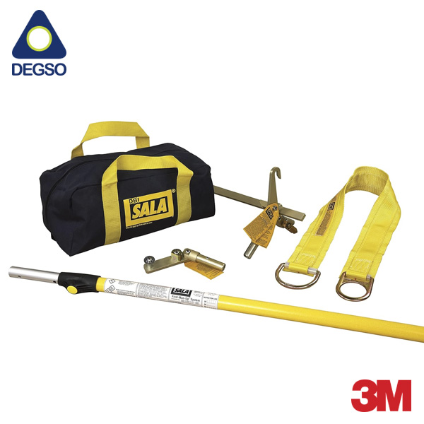 Sistema de anclaje remoto 3M™ DBI-SALA® 2104531, poste de 2,4 a 4,9 m, 2 herramientas tipo gancho