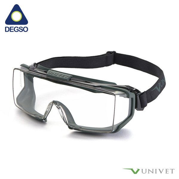 Monogafa Univet 5X2 clara Hybrid con banda y recubrimiento VPLUS UV400