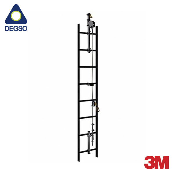 Sistema de línea de vida vertical 3M™ DBI-SALA® Lad-Saf™ 6118020 de acero galvanizado de 20 pies (6.1 m)
