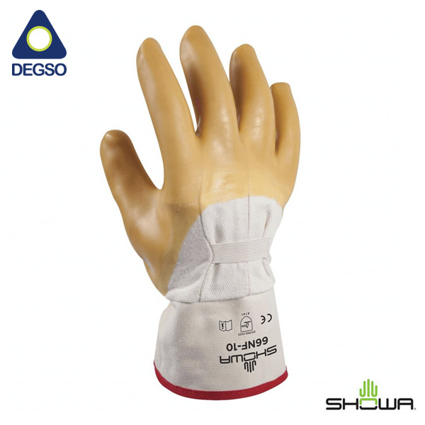 Guantes de latex natural sobre franela de algodón