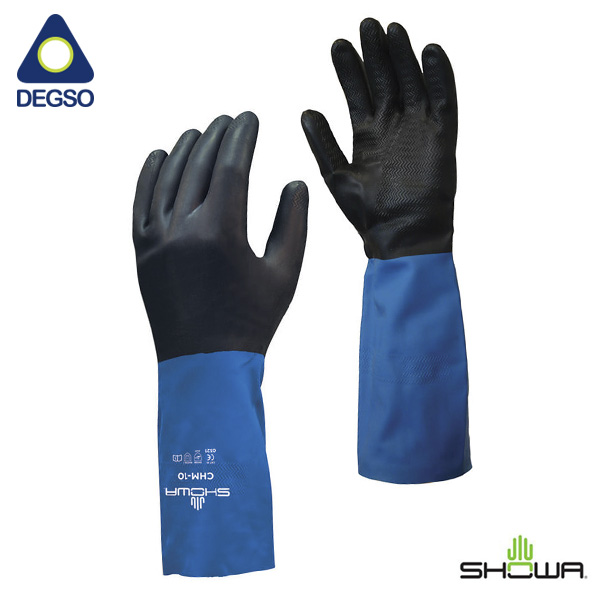 Guante de neopreno sobre látex para químicos SHOWA® CHM