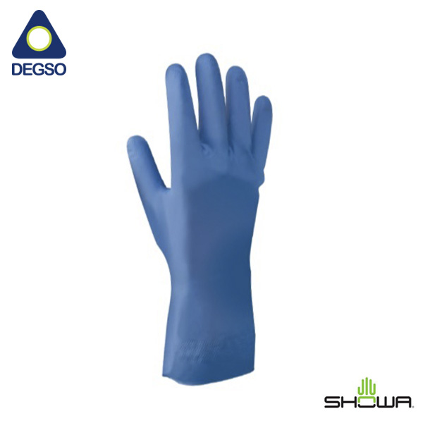 Guante de nitrilo para químicos SHOWA® 707D (Funda de 12 pares)