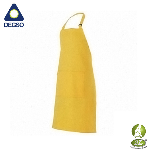 Delantal impermeable industrial C16 amarillo 1.00 x 0.70