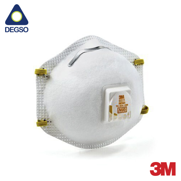 Respirador valvulado 3M™ 8511 (caja de 10 unidades)