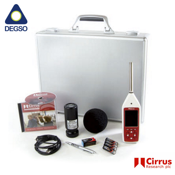Kit calibrador acústico y sonómetro Optimus Green Clase 1, banda de octavas 1:1