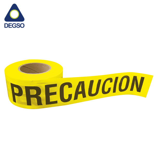 Cinta precaución amarilla-negra 12.5cm