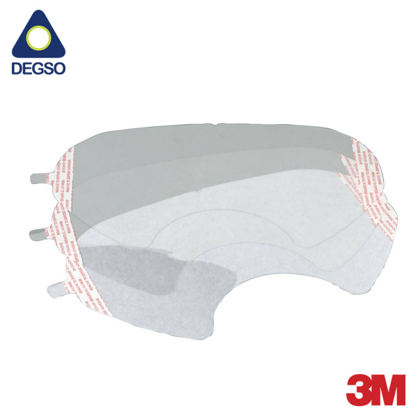 Protector de visor para pieza facial 3M™ series FF-400 y FF-800 (caja de 25 unidades)