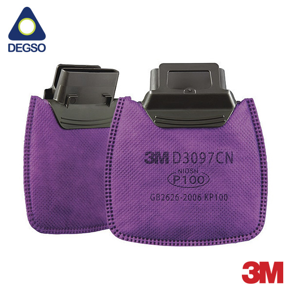 Filtro 3M™ Secure Click™ D3097 para partículas P100, ozono y niveles molestos de vapores orgánicos