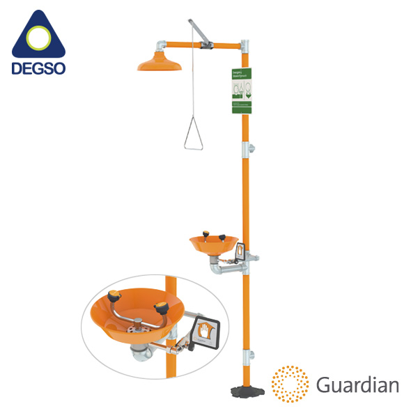 Estación de lavado de emergencia con bandeja plástica Guardian G1902P