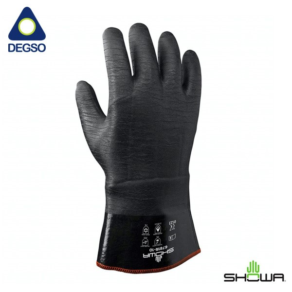 Guante para químicos con aislamiento térmico recubierto de neopreno SHOWA® 6781R