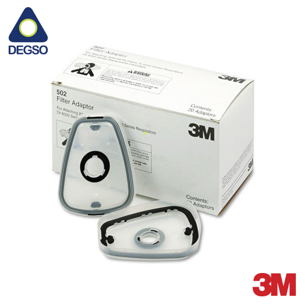 Adaptador 3M™ 502 de filtro de partículas a cartucho (caja de 10 pares)