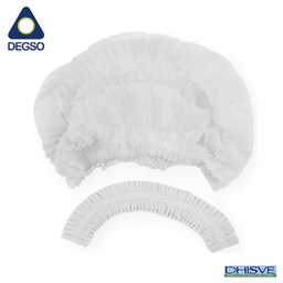 [DG316] Cofia desechable tipo acordeón X 100 unidades (Blanco)