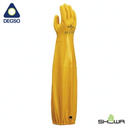 Guantes de nitrilo sobre algodón 26&quot;