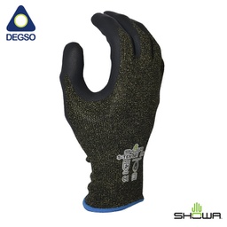 Guante anti corte con palma de nitrilo microporoso SHOWA® S-TEX 581