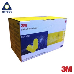 [3MES-01-001B] Tapón auditivo descartable 3M™ E-A-Rsoft™ Yellow Neons™ sin cordón ES-01-001 (caja de 250 pares)