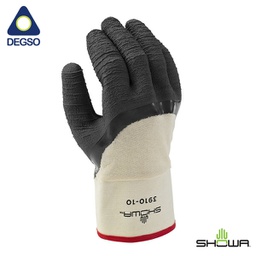 [BE3910-10] Guantes de algodón, con palma de caucho natural, recubierto de nitrilo