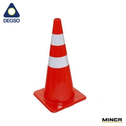 [DG7001] Cono 70cm PVC con 2 bandas reflectivas