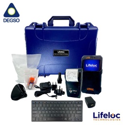 [LL11315] Alcoholímetro profesional portátil LX9 con impresora inalámbrica y teclado inalámbrico