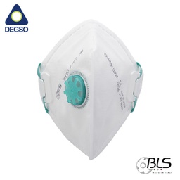 [BLS512V] Respirador desechable valvulado vertical FFP2 NR D con elásticos deslizantes (caja de 20 unidades)