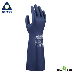 Guante de nitrilo biodegradable para químicos SHOWA® CN741