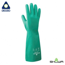 Guante de nitrilo para químicos SHOWA® 717 (Funda de 12 pares)