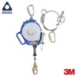 [3M3400150] Autorretráctil de recuperación de 3 vías Sealed-Blok™ DBI-SALA® de 3M™ con soporte 3400150, cable de acero inoxidable, gancho de seguridad, 50 pies (15,2M)