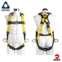 [HAWK452GP-S/L] Arnés 4 anillos en H acolchado en espalda HAWK® 452GP