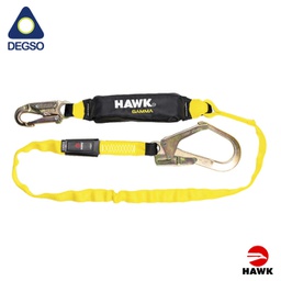 [HAWK651-1.80] Línea de vida simple de 1,8 m con gancho grande diámetro de apertura 50 mm HAWK® 651-1.80 (EN)