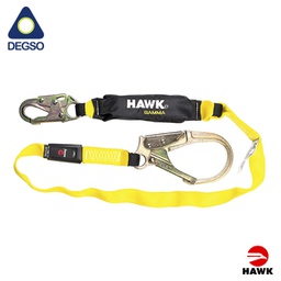 [HAWK651C-6FT] Línea de vida simple de 1,8 m con gancho grande diámetro de apertura 60 mm HAWK® 651C-6FT (ANSI)