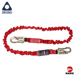 [HAWK601P-1.80] Línea de vida simple elastizada de 1,8 m con gancho pequeño diámetro de apertura 19 mm HAWK® 601P-1.80 (EN)