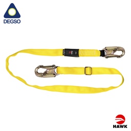 [HAWK602A-STD] Eslinga de posicionamiento regulable de 1,2 m a 1,8 m con ganchos de 19 mm de díametro de apertua cumple EN 354:2011