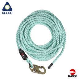 [HAWK101PSC-66FT] Cuerda semi-estática de POLYSTEEL (20 m) de largo HAWK® 101PSC (ANSI)