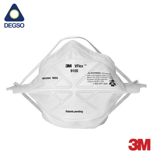 Respirador plegable 3M™ VFlex™ 9105 para partículas N95 (Caja 50 Unidades)
