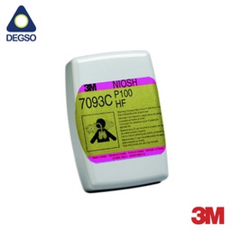 [3M7093C] Filtro 3M™ 7093C para partículas P100, HF y niveles molestos de vapores orgánicos y gases ácidos